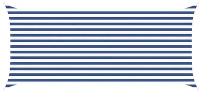 Image de vidaXL Tente d'ombrage bleue et blanche 4,5 x 2 m 100 % polyester Oxford