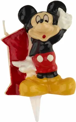 Produktbild von Micky Maus-Kerze Geburtstagskerze Zahl 1 - Einheitsgröße