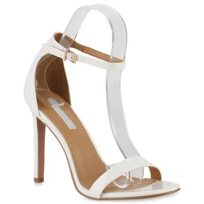 Produktbild von VAN HILL Damen Sandaletten High Heels Stiletto Elegant 821192, Farbe: Weiß, Größe: 39