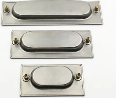 Produktbild von INF Quadratischer verdeckter Schubladengriff, Edelstahl, 128 mm Lochabstand
