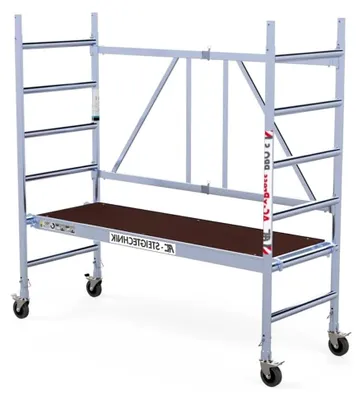 Produktbild von AC xPress PRO-S Rollgerüst | Aluminiumgerüst | 3 m Arbeitshöhe | | für Innen- und Außenbereich | fahrbar | Plattform mit Luke | erweiterbar