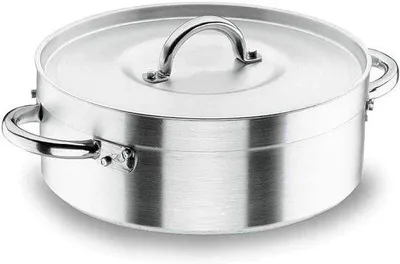 Produktbild von Stielkasserolle mit Deckel 45 cm - Edelstahl 18/10 - Für alle Wärmequellen