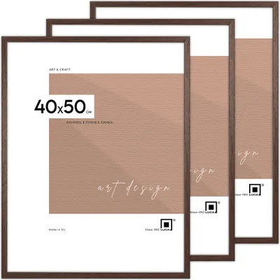 Image de LUCA® Frames, FDM, set de 3 cadres photo, couleur brun, 40x50 cm
