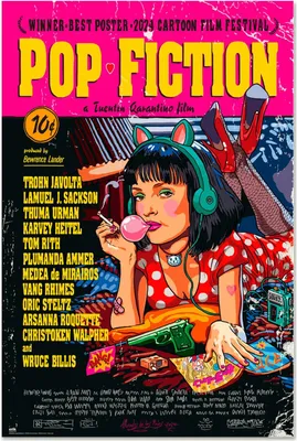 Produktbild von Pop Fiction - Cartoon - Poster - Größe 61x91,5