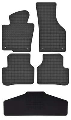 Imagen del producto de Alfombrillas de goma + túnel para Volkswagen Passat B6 2005-2010 (sedán/familiar) – juego de 5 piezas, , a medida – Wielganizator SolidTread