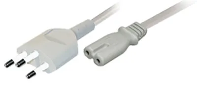 Produktbild von Transmedia Anschlusskabel; SEV-Stecker - Doppelnut-Kupplung 1,8 m, N 12 G