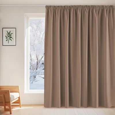 Obrázok produktu pre Zatemňovacia záclona, farba cappuccino, rozmer 245 x 300 cm, balenie obsahuje 1 kus