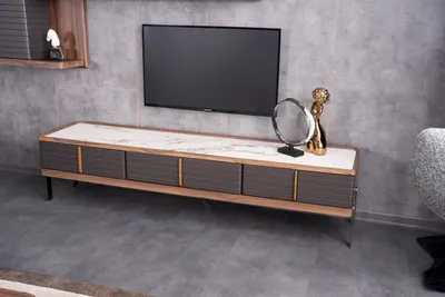 Produktbild von Sideboard Marmoroptik TV Lowboard Fernsehschrank TV Schrank Anrichte