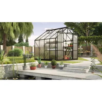 Obrázek produktu pro Vitavia skleník "Uran 6700" černý 6,7 m² 4 mm HKP