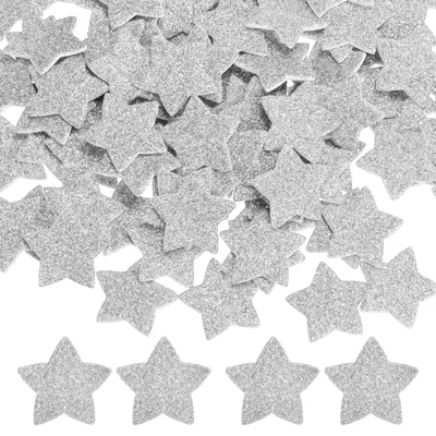Image de Autocollants en mousse rigide - Adhésifs - Matériel de loisirs créatifs - 240 pièces - 2,54 x 2,54 cm - Argent