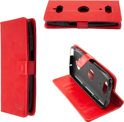 Image de caseroxx étui pour téléphone portable compatible avec Crosscall Core-X5 Book Bag Wallet Case en rouge