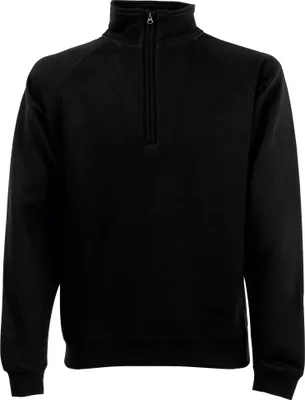Produktbild von Fruit Of The Loom Herren Sweatshirt mit Reißverschluss bis zur Brust BC358 (L) (Schwarz)