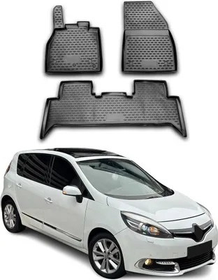 Immagine prodotto di 2009-2016 Renault Scenic tappetini TPE nero 3 pz