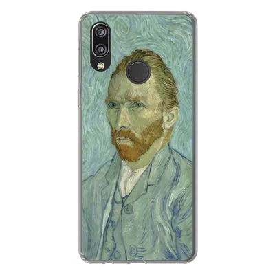 Produktbild von MuchoWow® Handyhülle Schutzhülle Hülle für Huawei P20 Lite (2020) Selbstporträt - Vincent van Gogh Silikon Softcase Handy Hülle - Kartenhalter