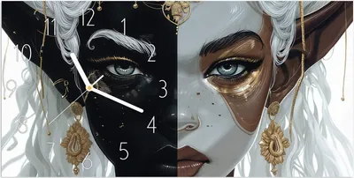 Produktbild von Wanduhr aus Glas mit Motiv Dualer Elf- 60 x 30 cm - inkl. Aufhängesystem