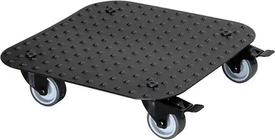 Zdjęcie produktu dla Wózek aluminiowy 29 x 29 x 75 cm do użytku wewnątrz i na zewnątrz, z 2 hamulcami, nośność 150 kg