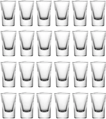 Produktbild von 96er Set Schnapsgläser 2cl 20ml 35ml Shotgläser Pinnchen Shots Tequila Glas Vodka Schnaps Stamper