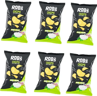 Produktbild von ROB'S CHIPS Originals Kartoffelchips WIE SIE SEIN SOLLTEN 6x 120g Sour Cream