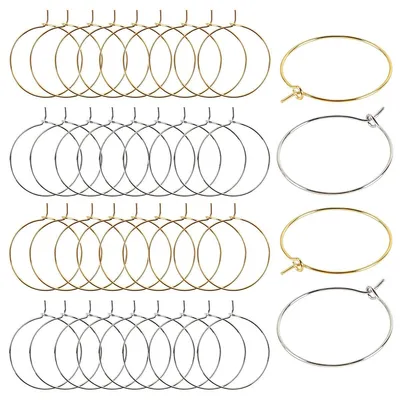 Glasanhänger 40er Set Gold/Silber 25 mm für Cocktails