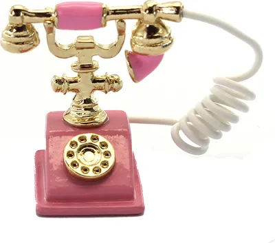 Produktbild von Maßstab 1:12 Miniatur Telefon | Puppenhaus Wohnzimmer Deko
