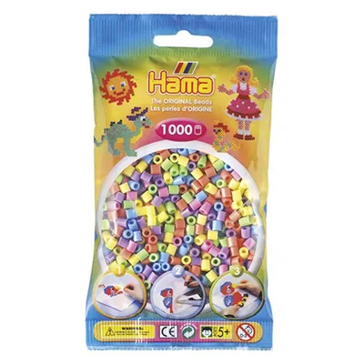 Immagine prodotto di Perline da ricamo Hama MIDI colori pastello 1000pz