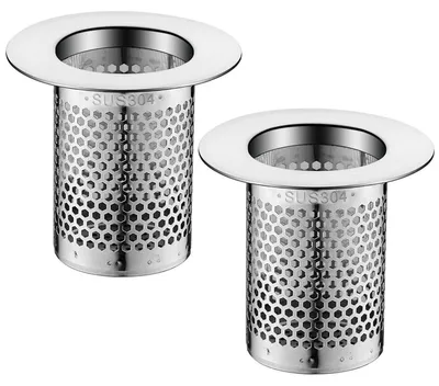 Produktbild von Abflusssieb 2er Set Edelstahl 5 cm für Küche & Bad