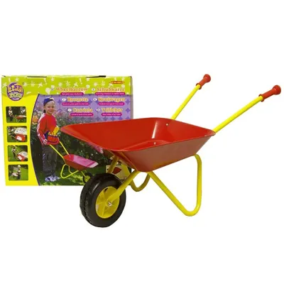 Produktbild von Transportkarre Kinderschubkarre Schubkarre Garten Kinder rot Metall