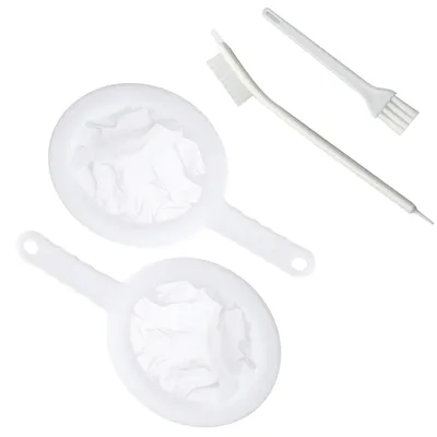 2er-Set Nylon-Netzfilter 200/400 Mesh, wiederverwendbar