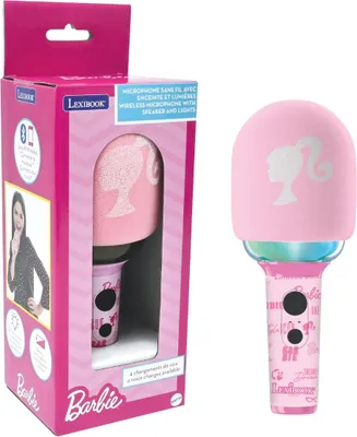 Zdjęcie produktu dla Barbie Karaoke Microphone - Mikrofon z efektami dźwiękowymi i świetlnymi