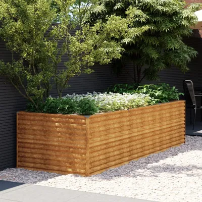 Image de Maison Exclusive - Potager surélevé 290 x 100 x 69 cm en acier Corten