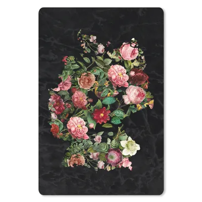 Produktbild von MuchoWow® Mauspad Mousepad Karte - Deutschland - Blumen 18x27 cm - Mousepads - Maus Mat - Pad - Mausunterlage