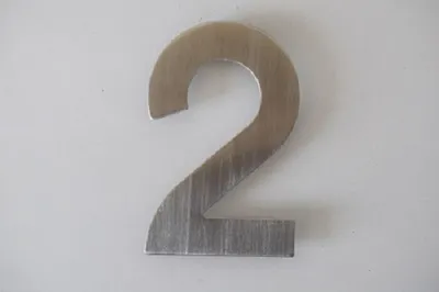 Produktbild von Bella Casa Edelstahl Hausnummer "2"