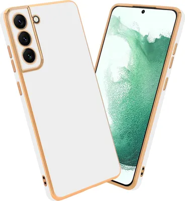 Produktbild von Cadorabo Schutzhülle für Samsung Galaxy S22 PLUS Hülle in Weiß Handyhülle TPU Silikon Kameraschutz Etui Case