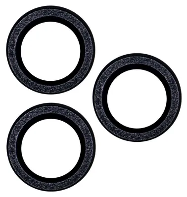 Zdjęcie produktu dla Zestaw Szkieł Na Aparat Do Iphone 13 Pro 6,1" Black Glitter (3 Sztuki)