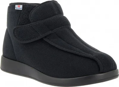 Produktbild von Verbandschuhe Uni Varomed Klettvelours Meran XXL Schwarz Gr 36