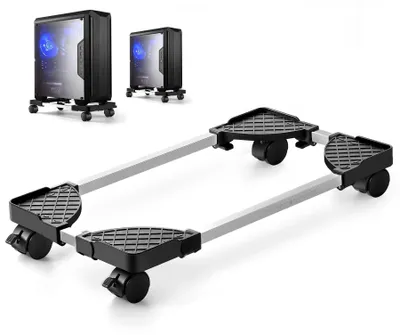 Produktbild von Solidchoice – Verstellbarer PC-Ständer mit 4 arretierbaren Rollen