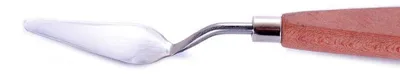 Spatel Nr. 07, 18,5 x 5,5 cm, Metall, Holzgriff