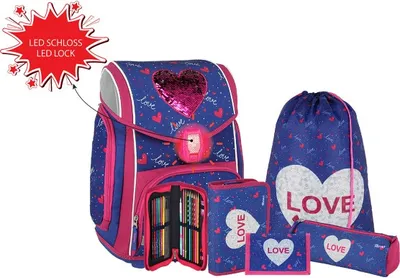 Immagine prodotto di Set di cartelle Spirit MAXX Heart, 5 pezzi con chiusura a LED