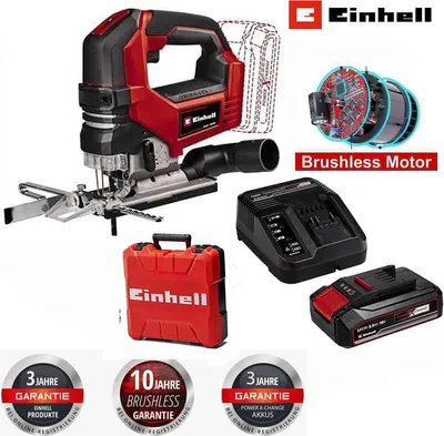 Produktbild von Einhell Akku Pendelhub Stichsäge TP-JS 18/135 Li BL mit Akku,Ladegerät +Koffer