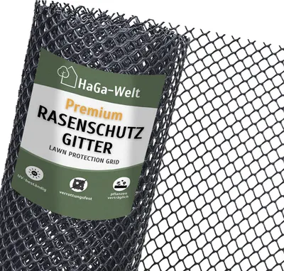 Produktbild von Premium Rasenschutzgitter – starker Schutz für Ihren Rasen – 2 m / schwarz
