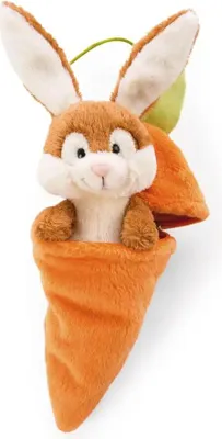 Image de NICI peluche Lapin en carotte 15cm