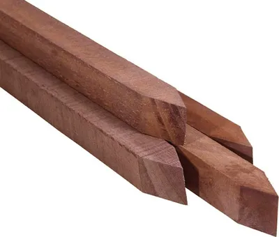 Obrázok produktu pre Drevený stĺpik Azobé z tvrdého dreva 4 x 4 x 150 cm zúžený - na kus