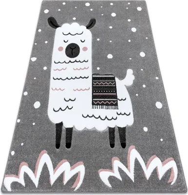 Produktbild von Kinderteppich PETIT LAMA grau Grau 240x330 cm