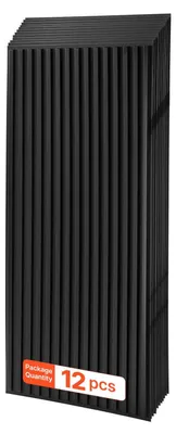 PVC-Deckenpaneele 12er-Pack 605x1215 mm Schwarz