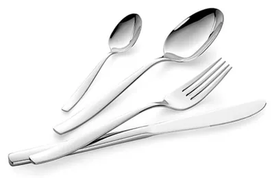 Besteckset für 6 Personen, Edelstahl 18/10, silber, 24 Teile