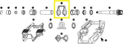 Obrázok produktu pre Crankbrothers Pedal Wing, vnútorná strana, Double Shot
