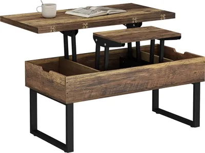 Obrázek produktu pro Konferenční stůl Vicco Lifty Rustikální dub 100 x 50 cm s funkcí zvedání, Model 57893