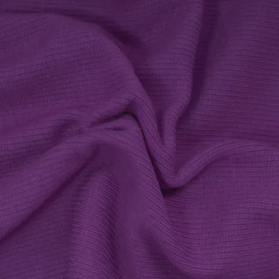 0,25m Bündchen-Stoff gerippt uni 5% Elastan 30/60cm breit Schlauchware Meterware Farbwahl violett