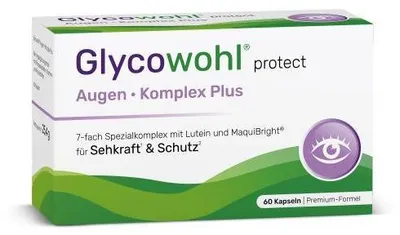Produktbild von Glycowohl Augenkomplex m.Lutein & Vitamin A+E Kps. 60 St