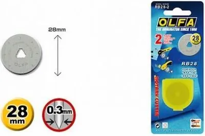 Produktbild von Olfa RB-28:2 28 mm Ersatzklinge